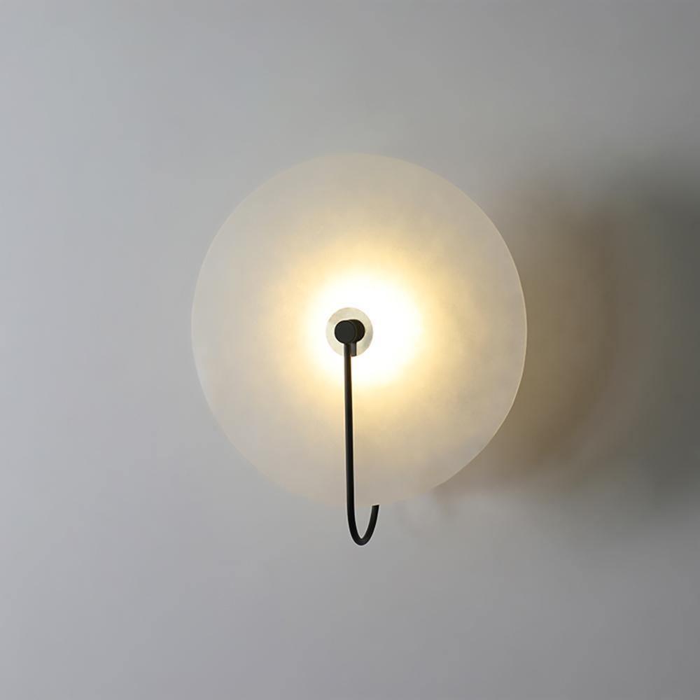 Runde lichtdurchlässige Wandleuchte für den Innenbereich