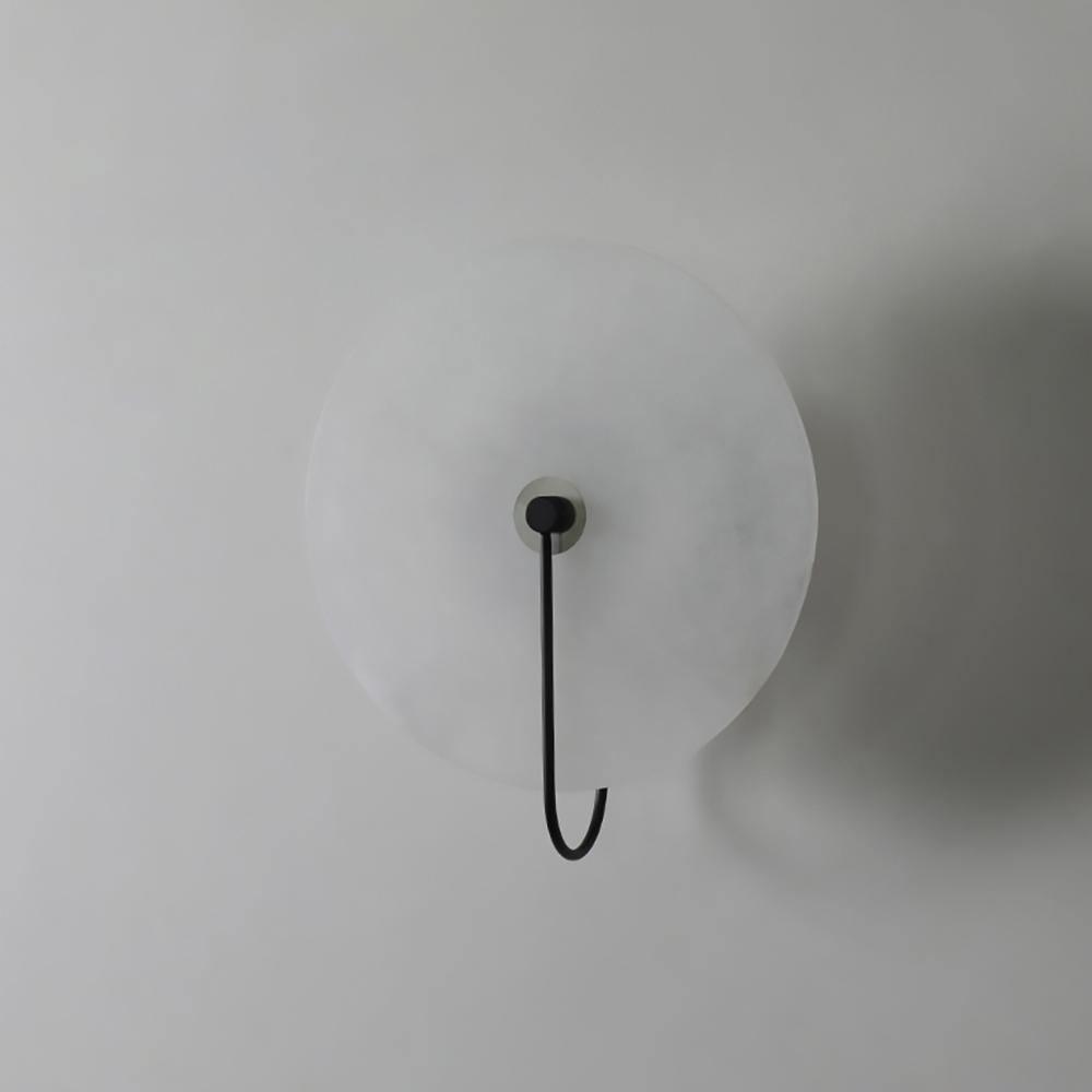 Runde lichtdurchlässige Wandleuchte für den Innenbereich