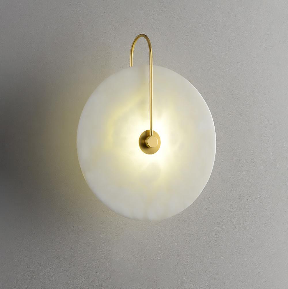 Runde lichtdurchlässige Wandleuchte für den Innenbereich