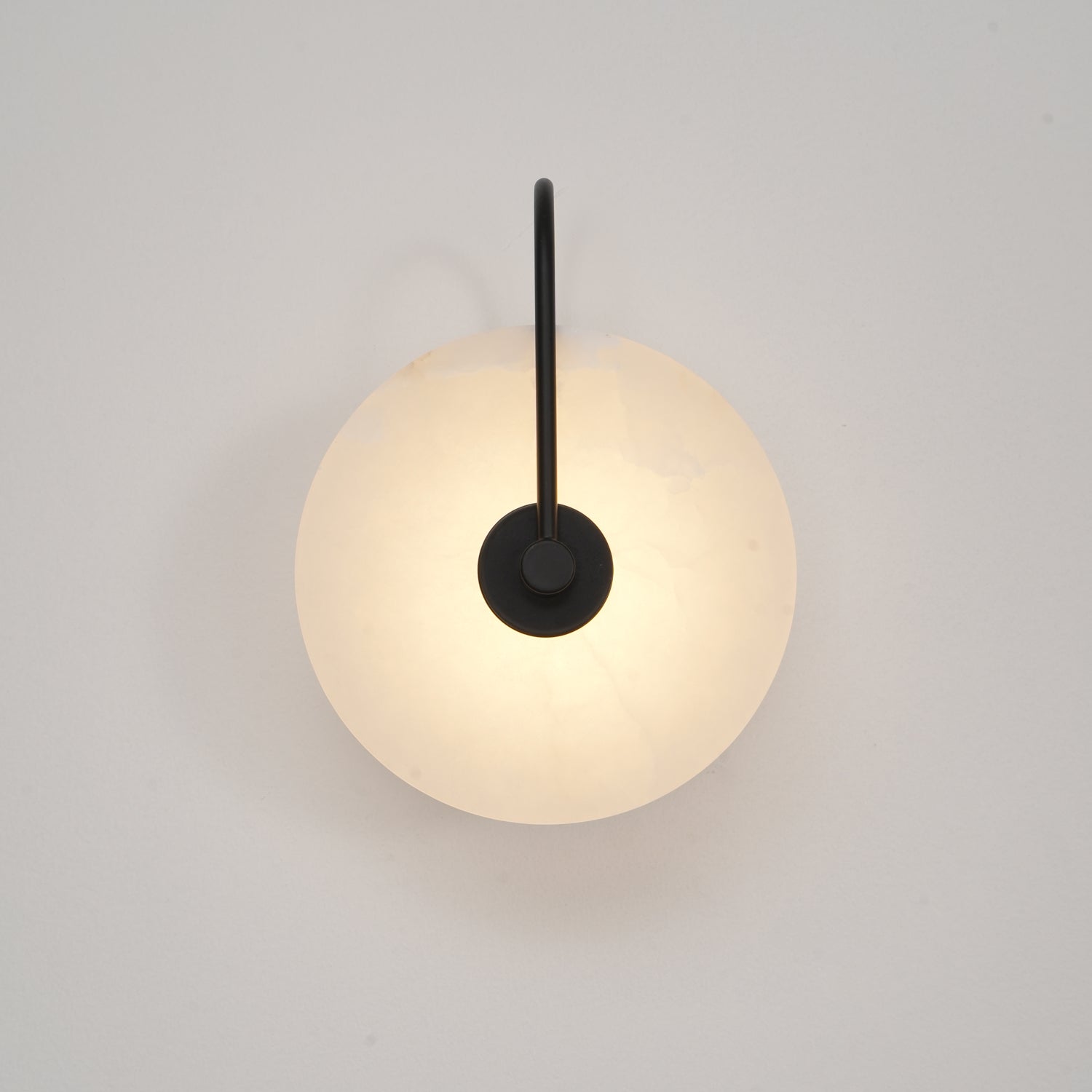 Runde lichtdurchlässige Wandleuchte für den Innenbereich