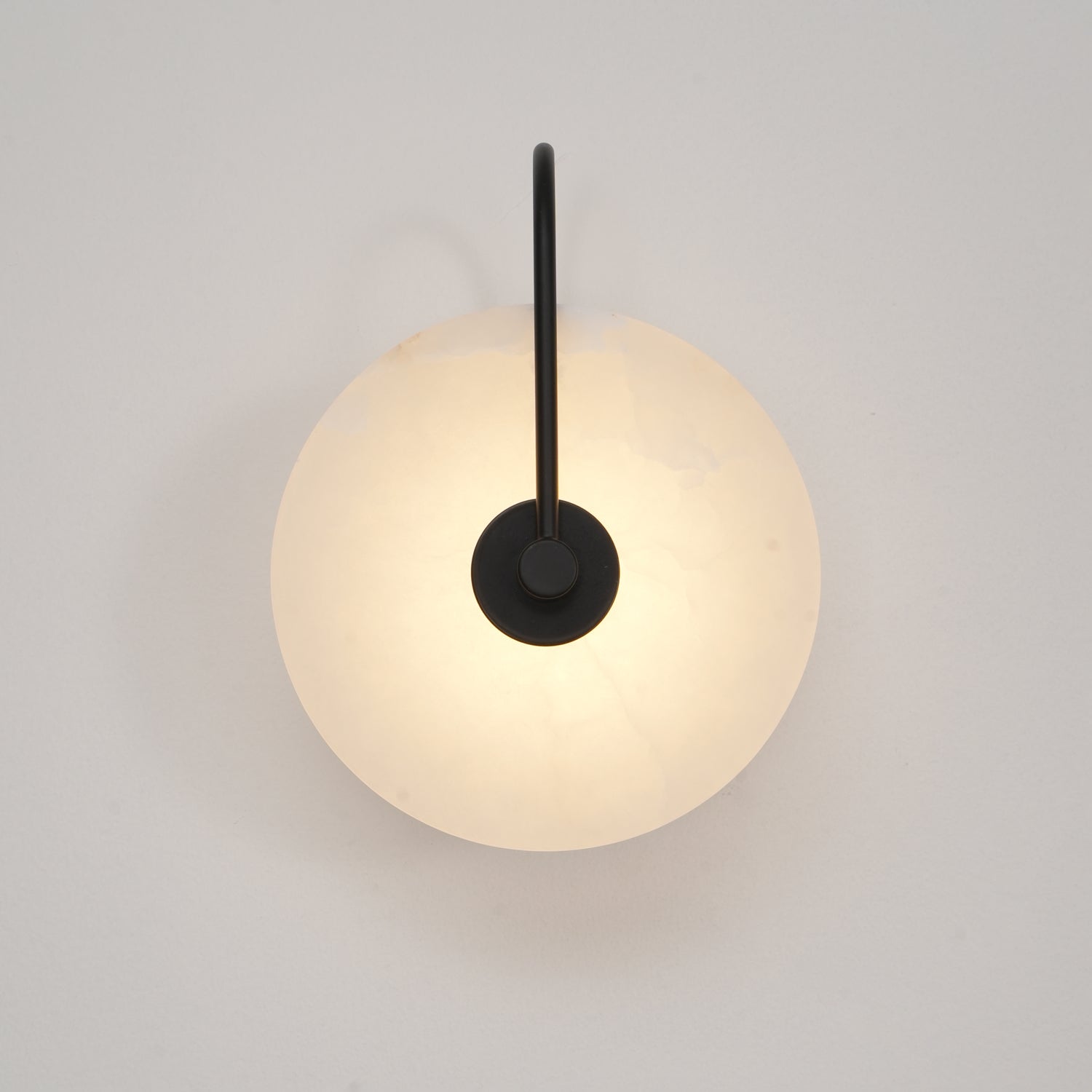 Runde lichtdurchlässige Wandleuchte für den Innenbereich