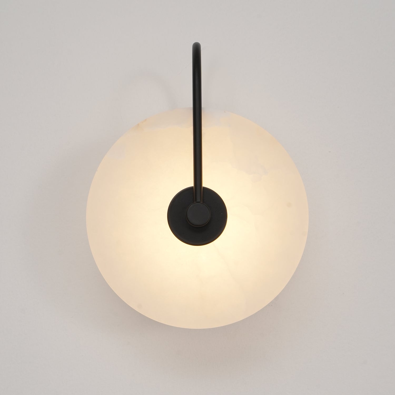 Runde lichtdurchlässige Wandleuchte für den Innenbereich