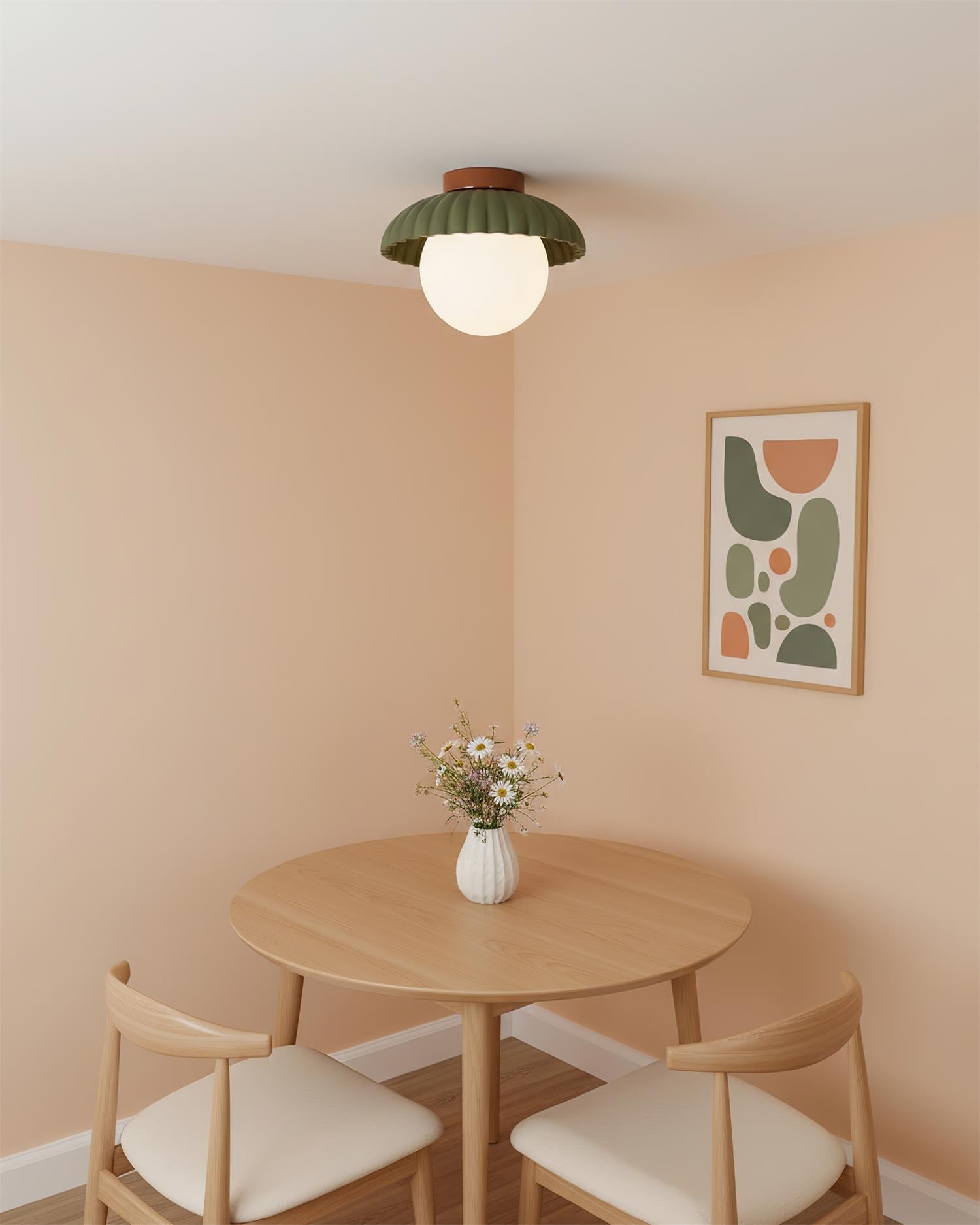 Skallopierte Deckenleuchte