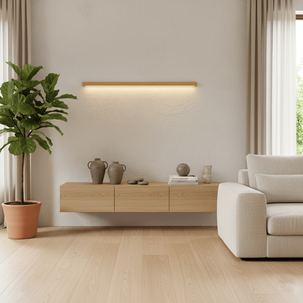 Wandleuchte LED mit linearem Design