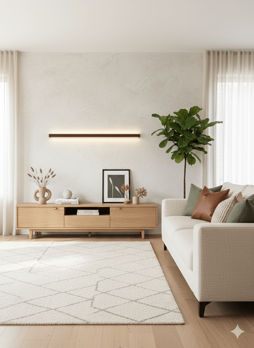 Wandleuchte LED mit linearem Design