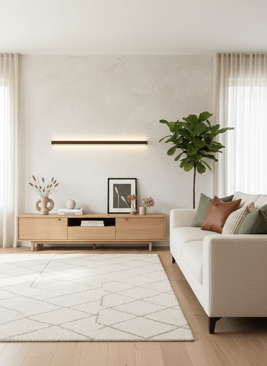Wandleuchte LED mit linearem Design
