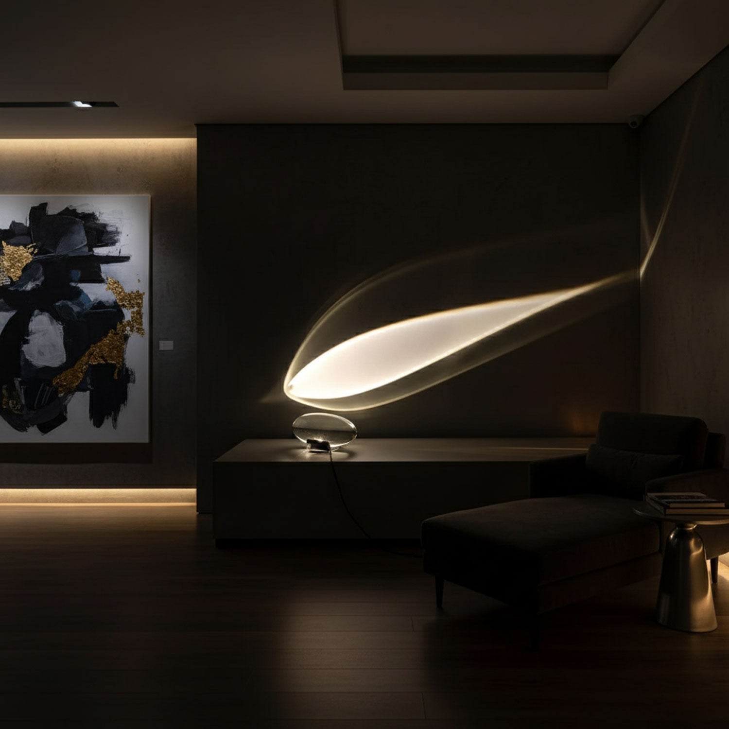 Ovale Kristall Tischleuchte | LED