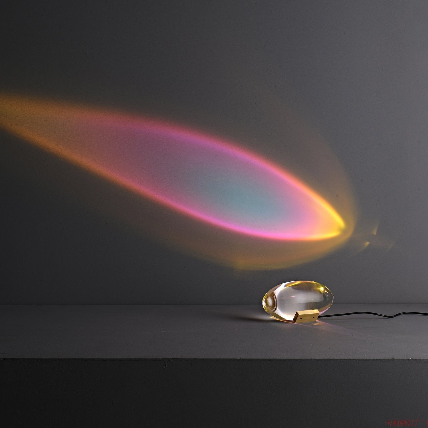 Ovale Kristall Tischleuchte | LED