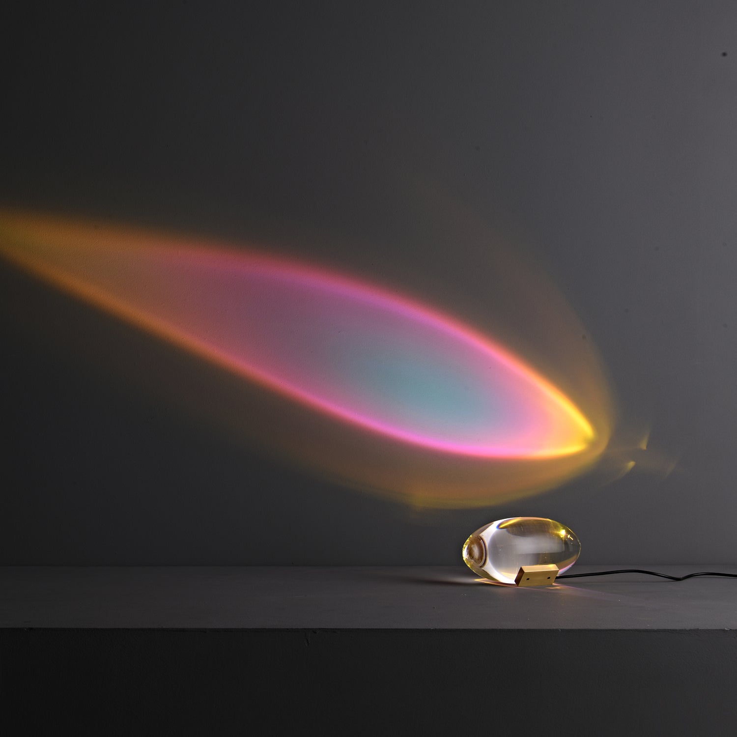 Ovale Kristall Tischleuchte | LED