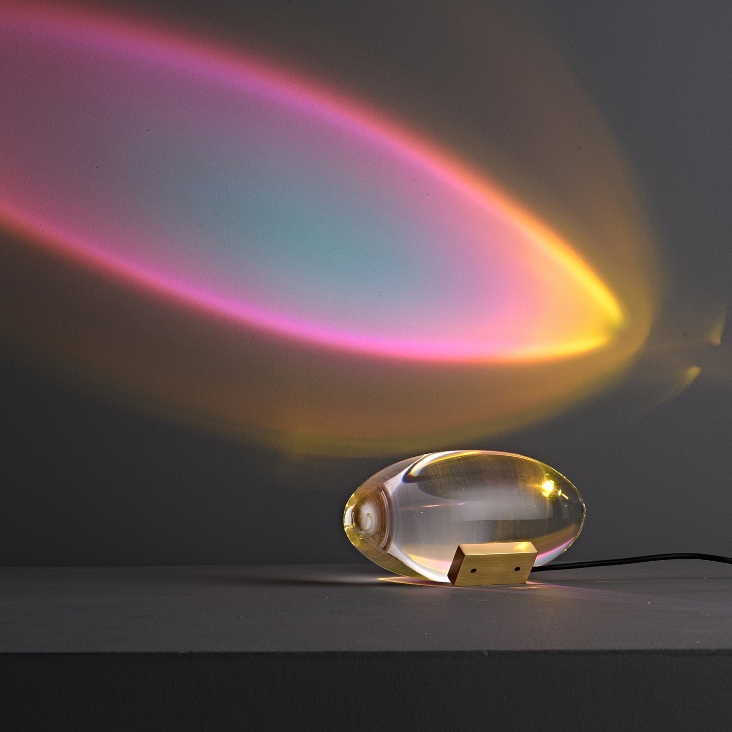 Ovale Kristall Tischleuchte | LED