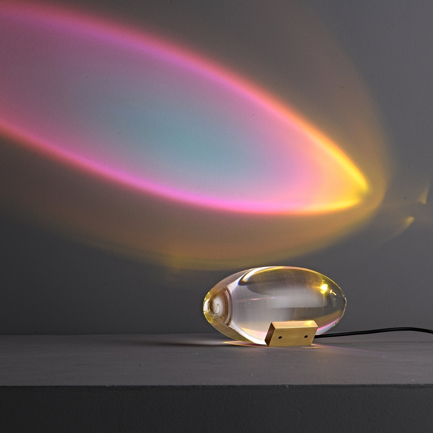 Ovale Kristall Tischleuchte | LED