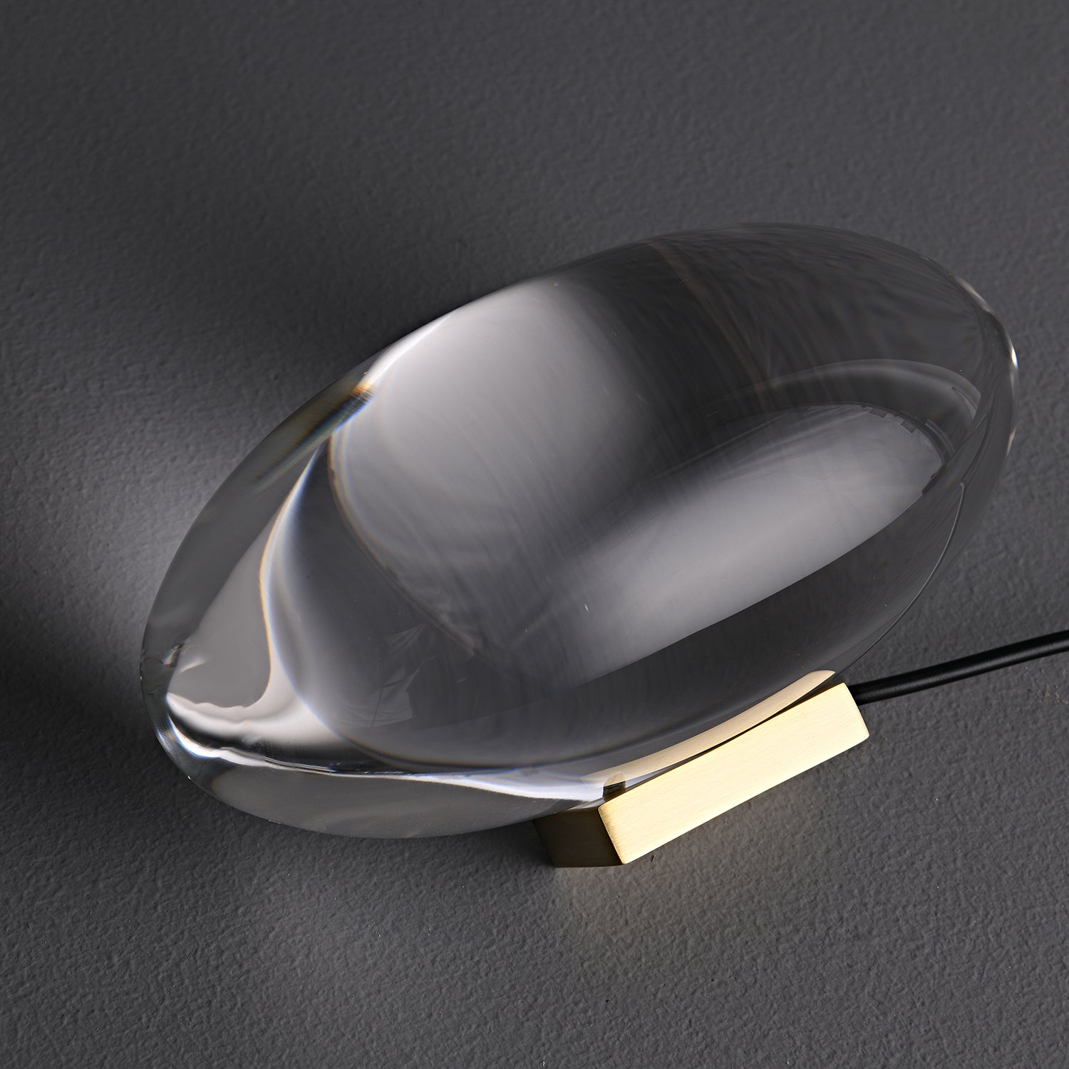 Ovale Kristall Tischleuchte | LED