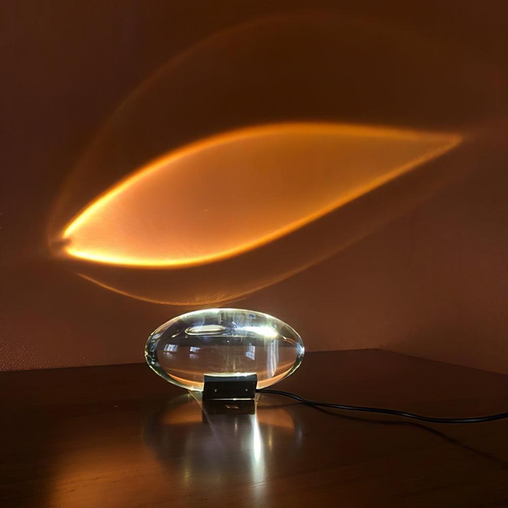 Ovale Kristall Tischleuchte | LED