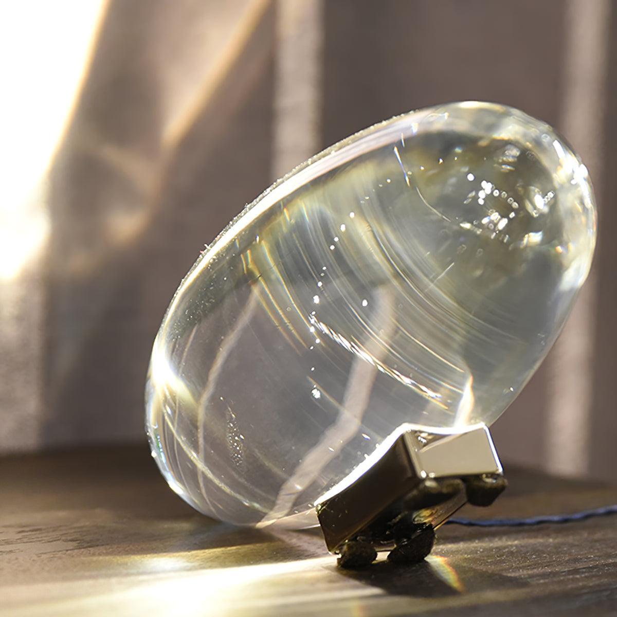 Ovale Kristall Tischleuchte | LED