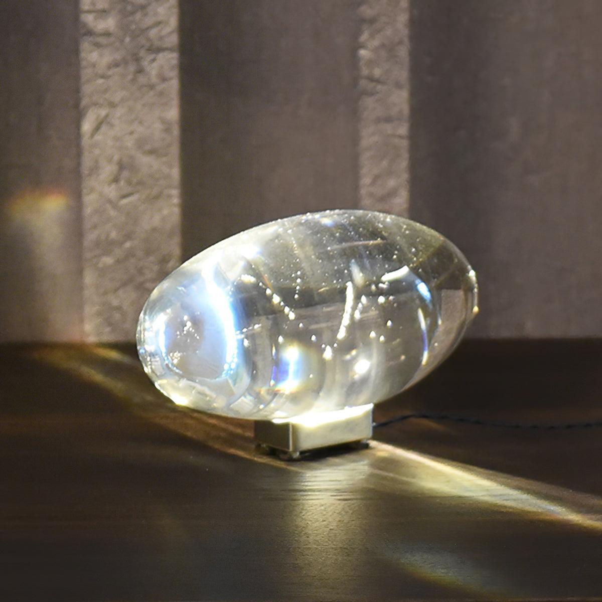 Ovale Kristall Tischleuchte | LED