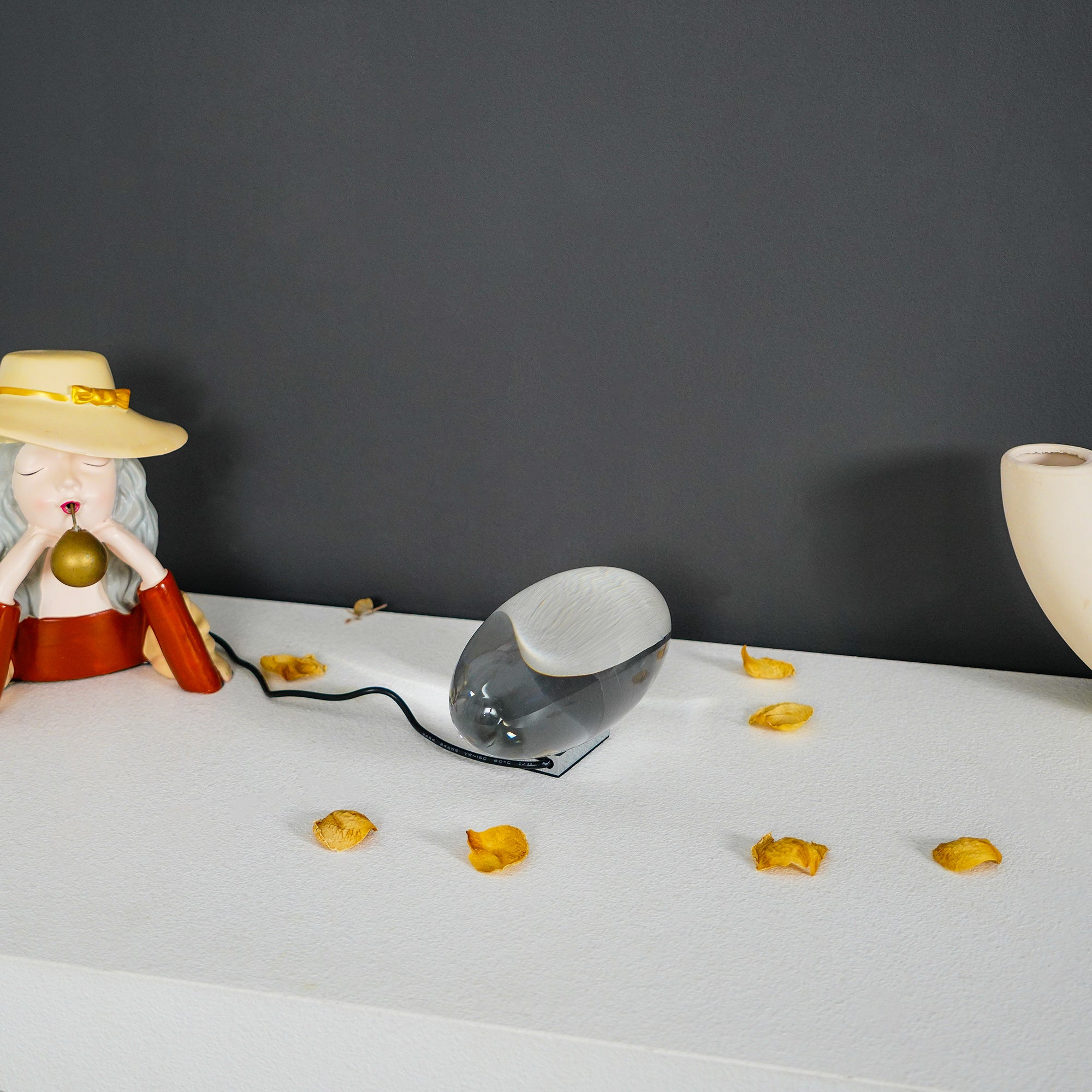 Ovale Kristall Tischleuchte | LED
