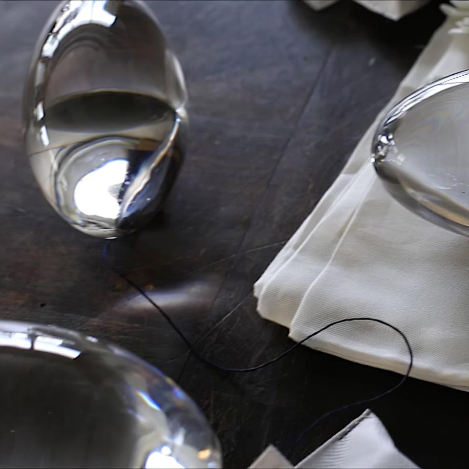 Ovale Kristall Tischleuchte | LED