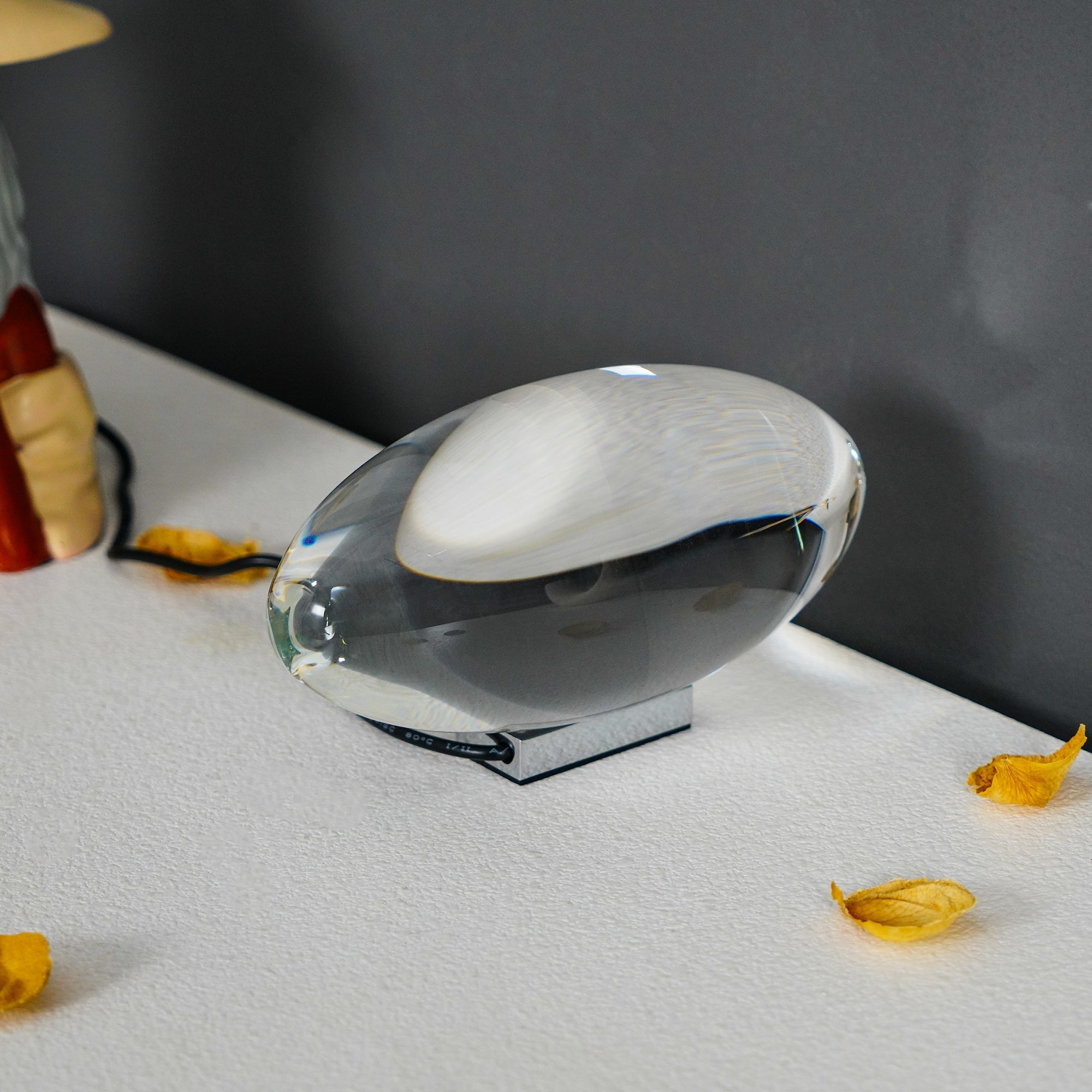 Ovale Kristall Tischleuchte | LED