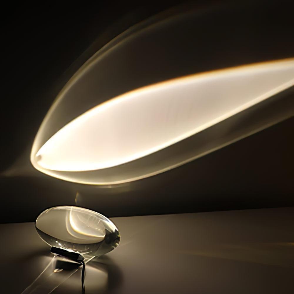 Ovale Kristall Tischleuchte | LED
