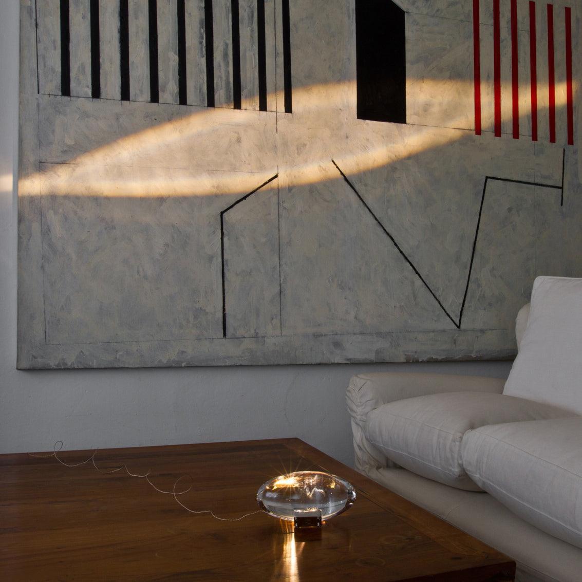 Ovale Kristall Tischleuchte | LED