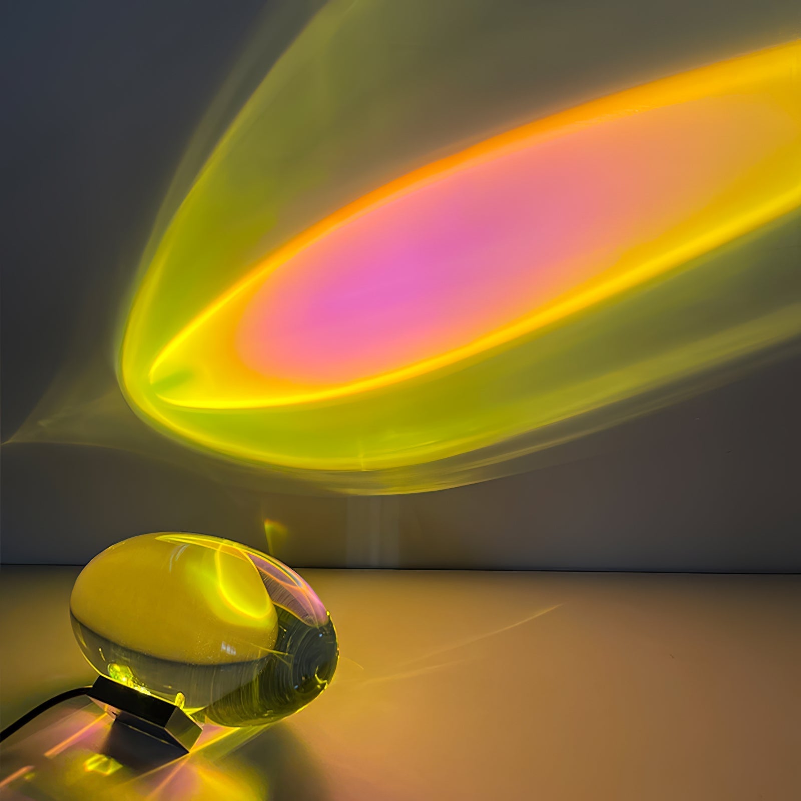 Ovale Kristall Tischleuchte | LED