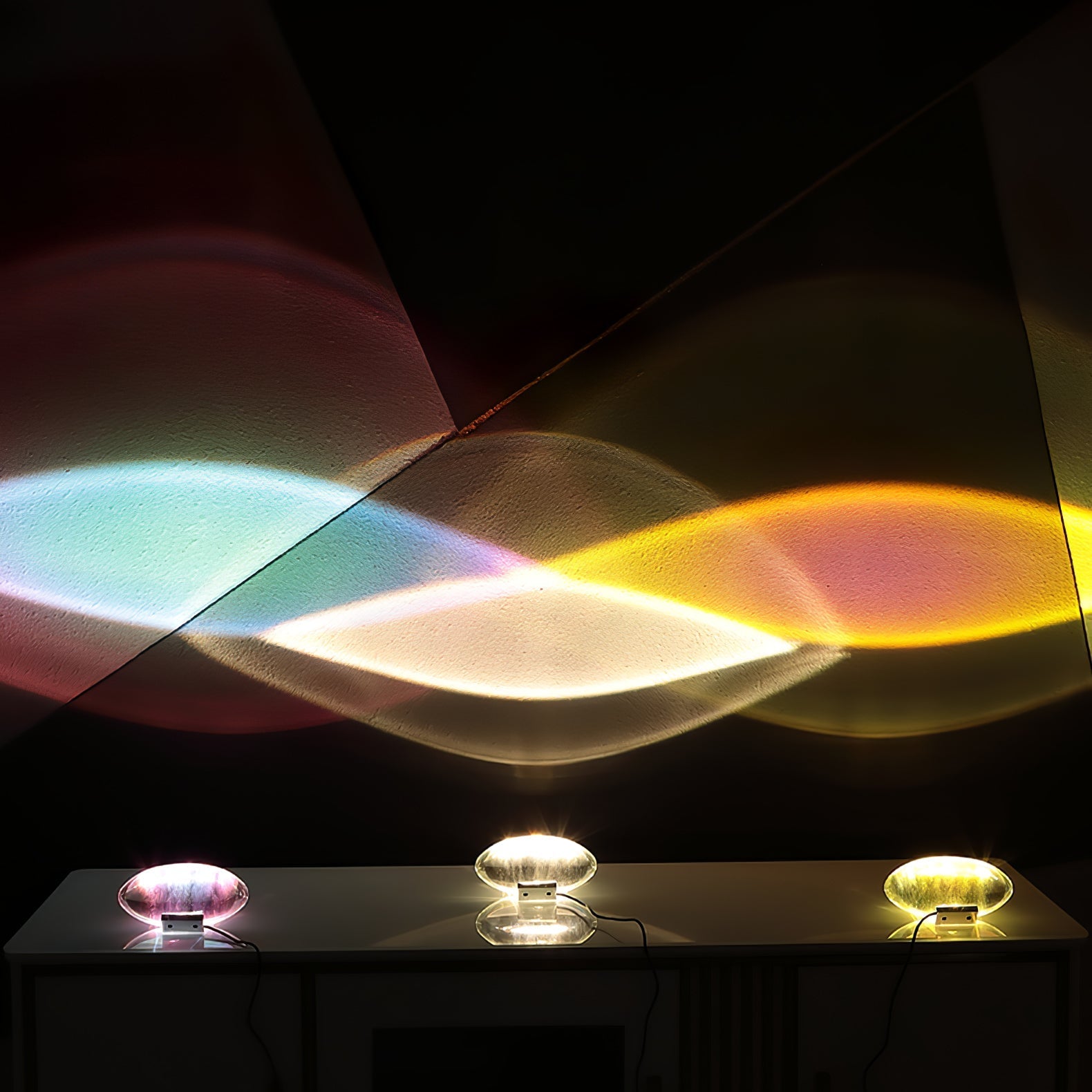 Ovale Kristall Tischleuchte | LED