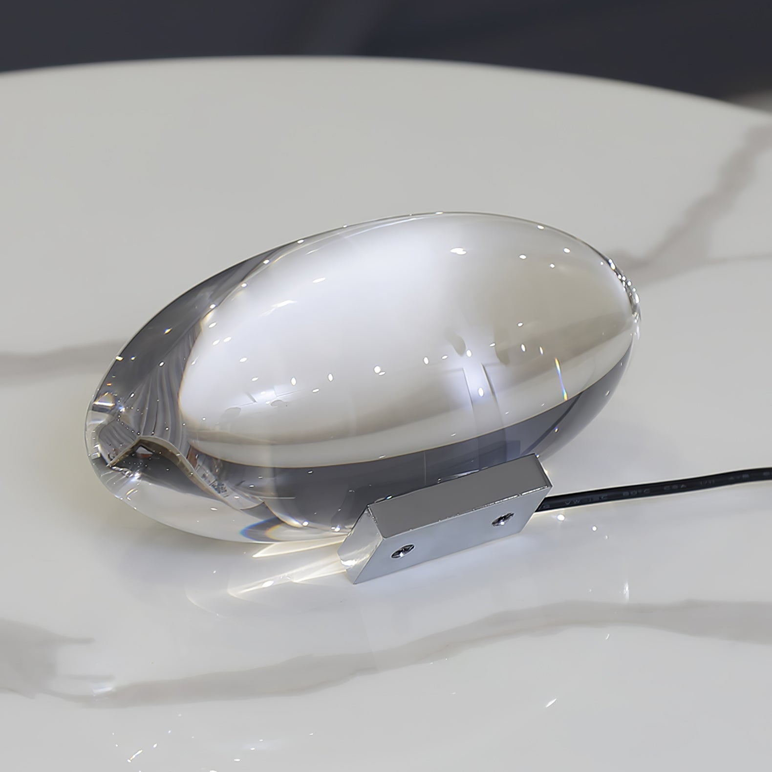 Ovale Kristall Tischleuchte | LED