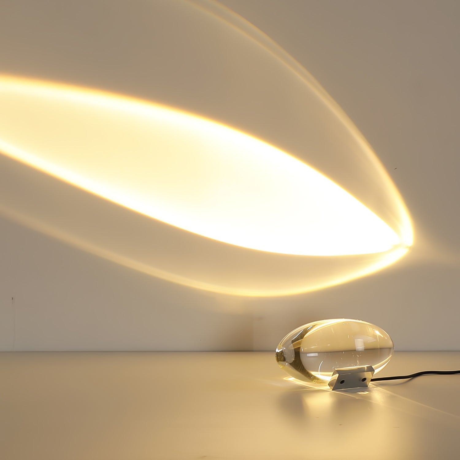 Ovale Kristall Tischleuchte | LED