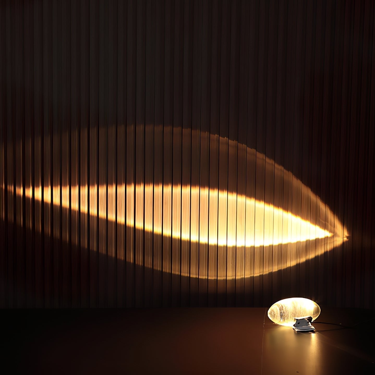 Ovale Kristall Tischleuchte | LED