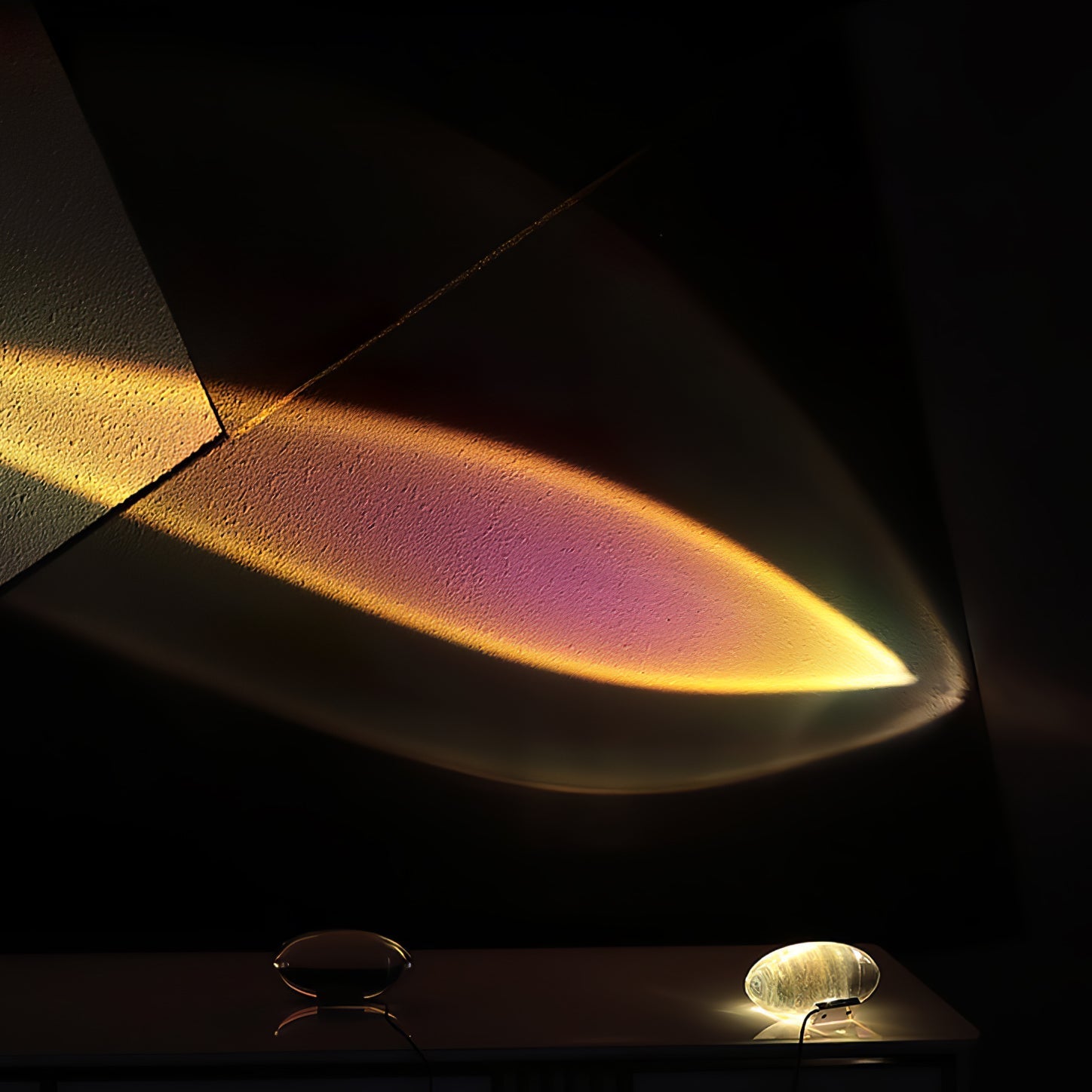 Ovale Kristall Tischleuchte | LED