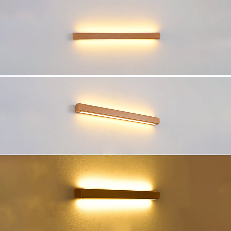 Lineare, symmetrische, rechteckige Wandleuchte