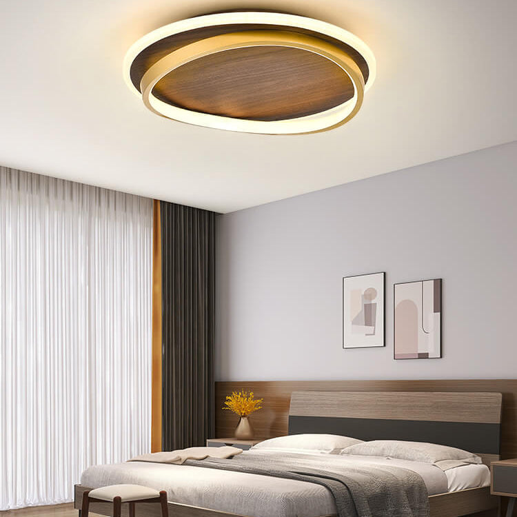 LED-Deckenleuchte mit geometrischem Ringdesign