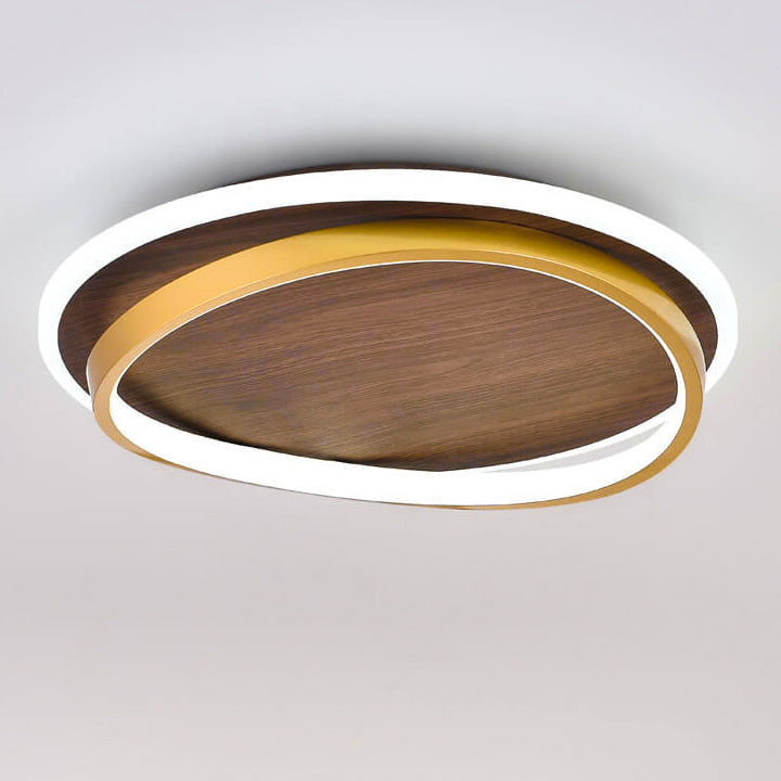 LED-Deckenleuchte mit geometrischem Ringdesign