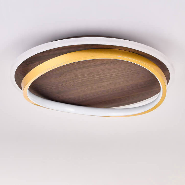 LED-Deckenleuchte mit geometrischem Ringdesign