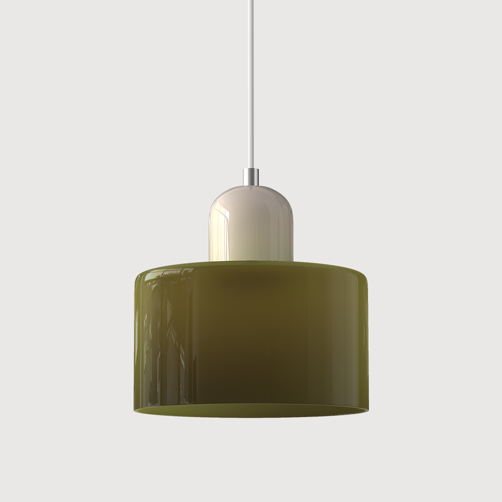 Pendelleuchte aus farbigem Glas | LED