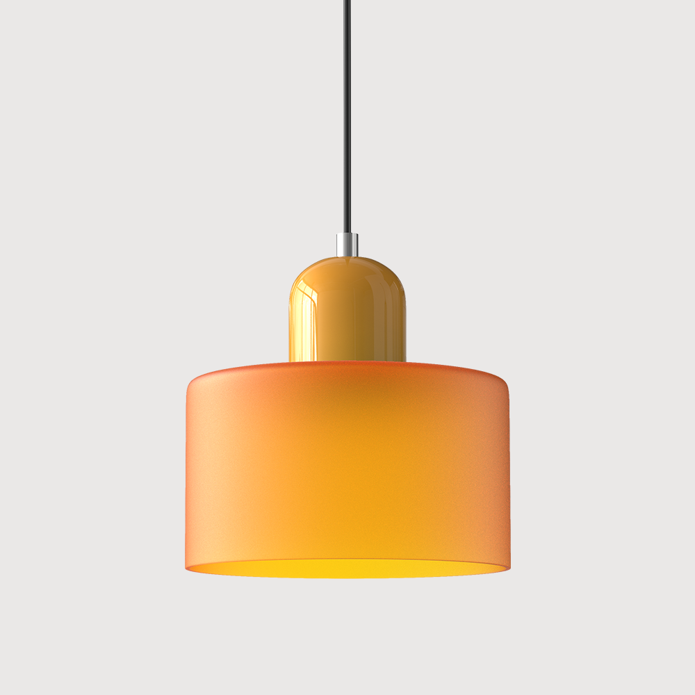 Pendelleuchte aus farbigem Glas | LED