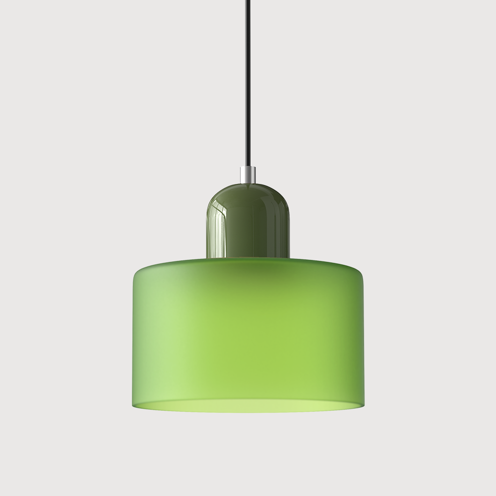 Pendelleuchte aus farbigem Glas | LED