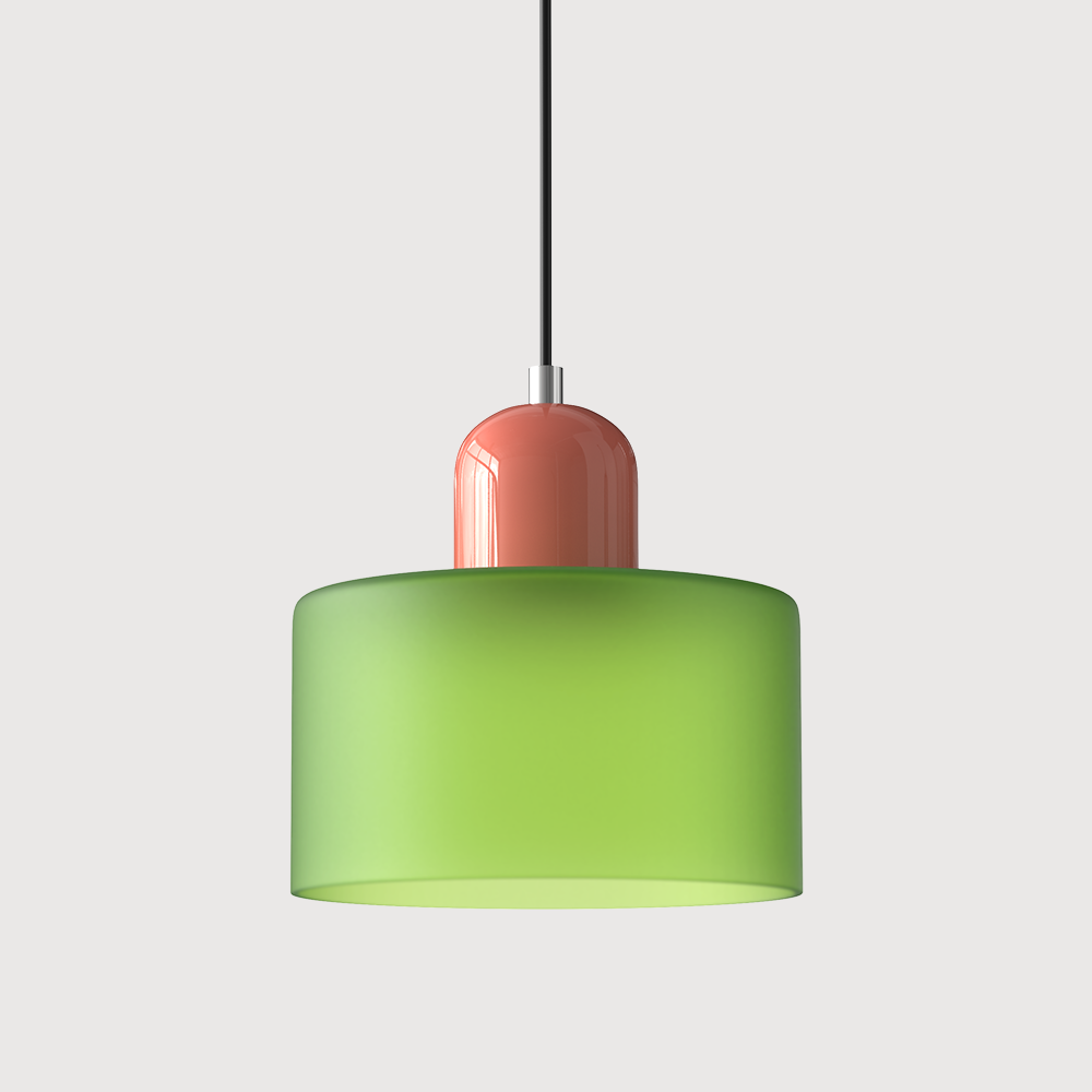 Pendelleuchte aus farbigem Glas | LED