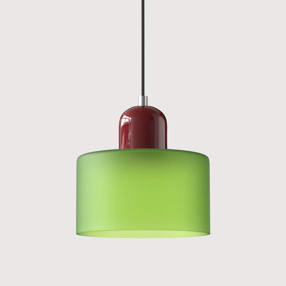 Pendelleuchte aus farbigem Glas | LED