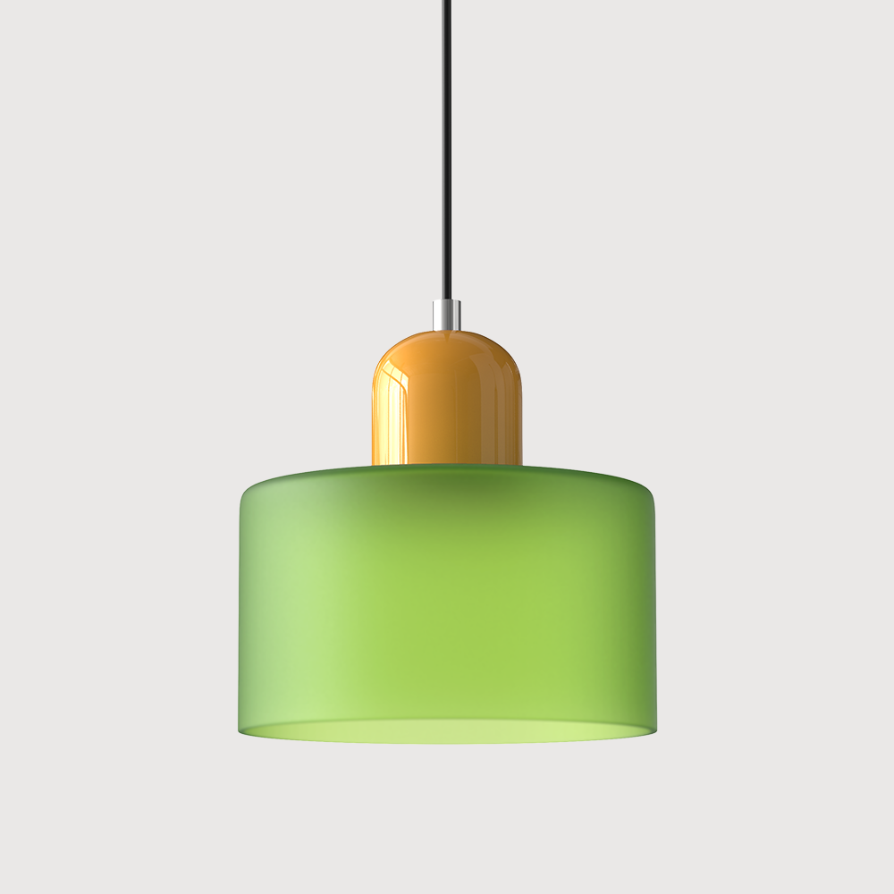Pendelleuchte aus farbigem Glas | LED