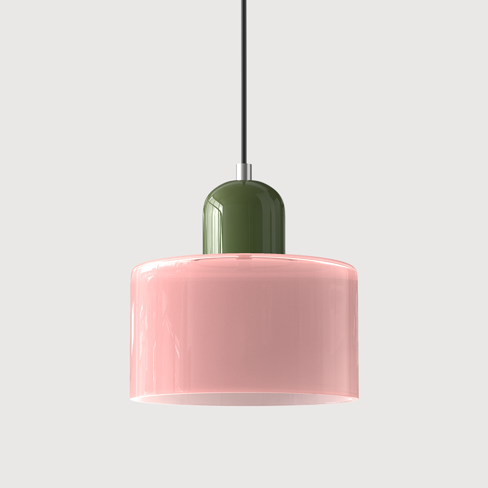 Pendelleuchte aus farbigem Glas | LED