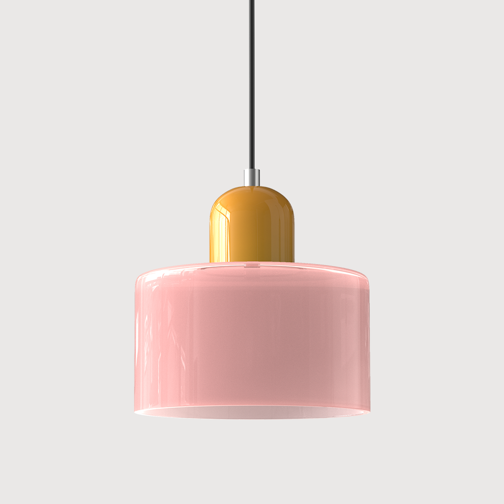 Pendelleuchte aus farbigem Glas | LED