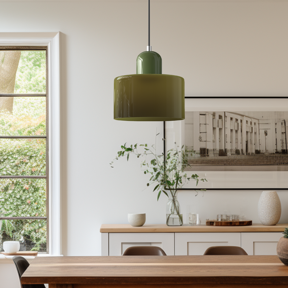 Pendelleuchte aus farbigem Glas | LED