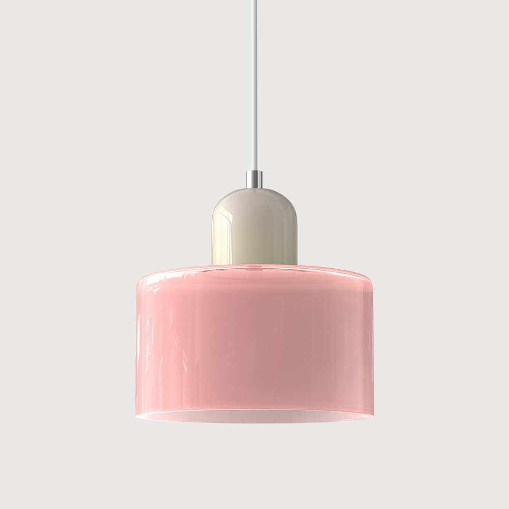 Pendelleuchte aus farbigem Glas | LED
