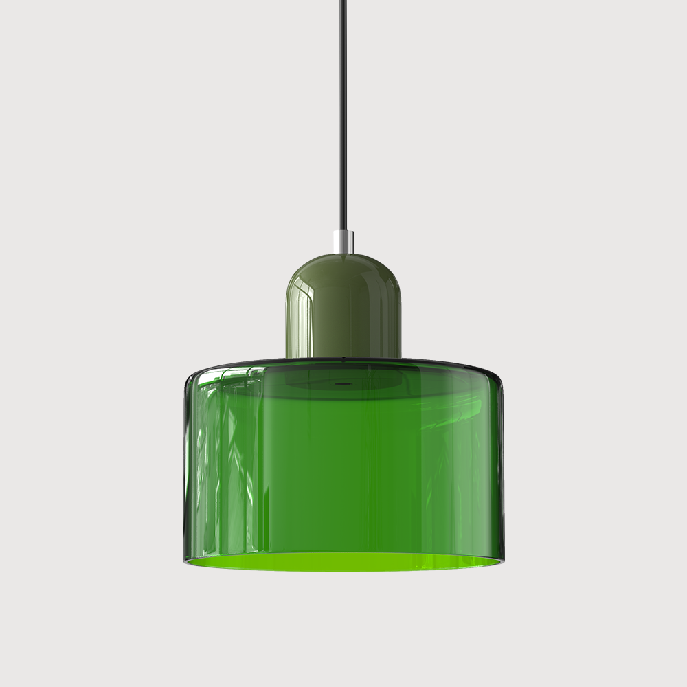 Pendelleuchte aus farbigem Glas | LED