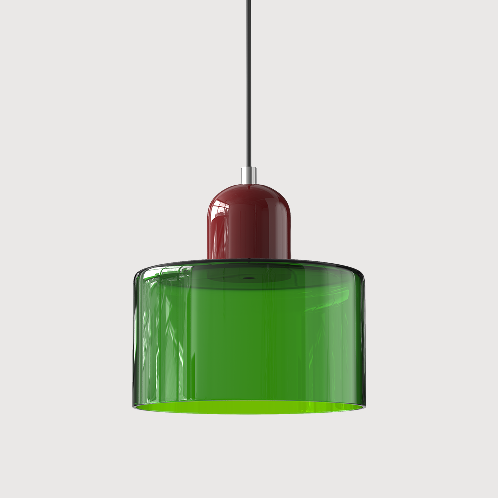 Pendelleuchte aus farbigem Glas | LED