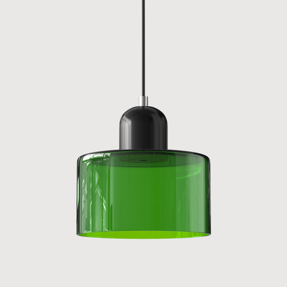 Pendelleuchte aus farbigem Glas | LED