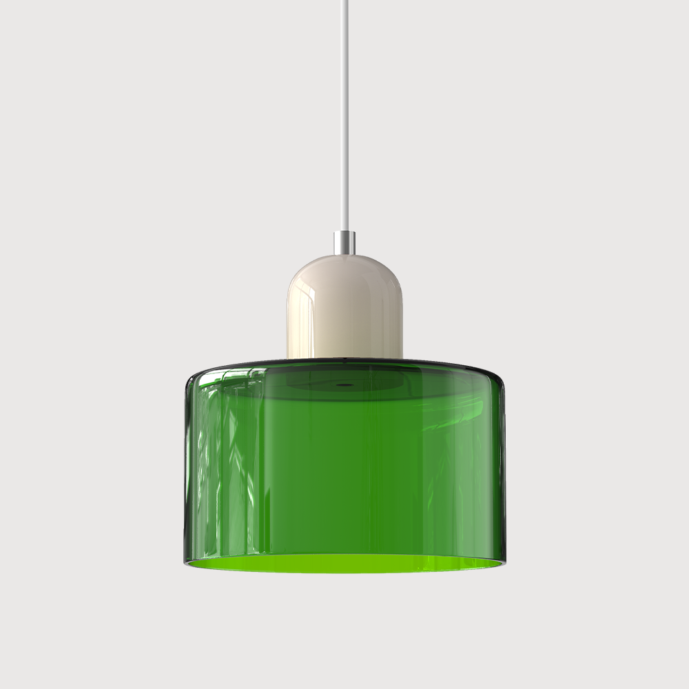 Pendelleuchte aus farbigem Glas | LED