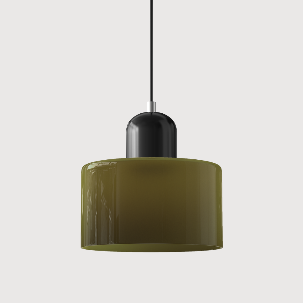 Pendelleuchte aus farbigem Glas | LED