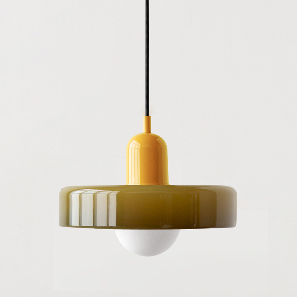 Pendelleuchte mit Glasschirm